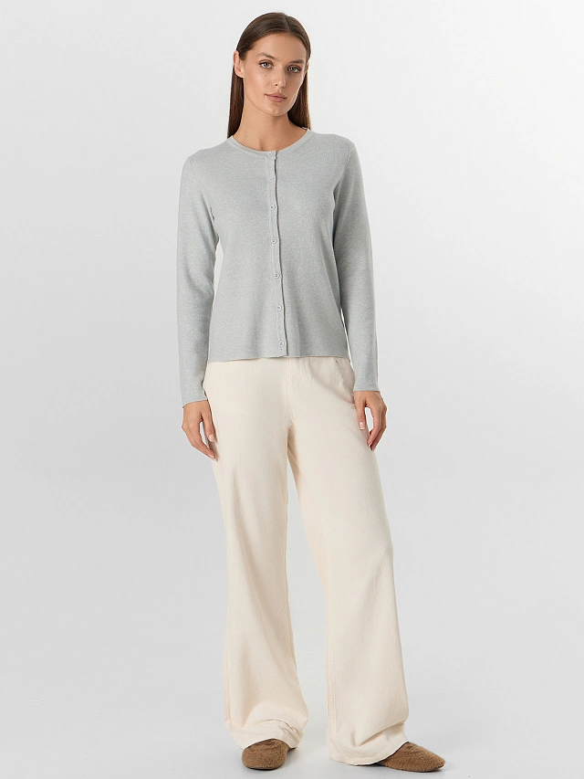 Кардиган женский серый - 4