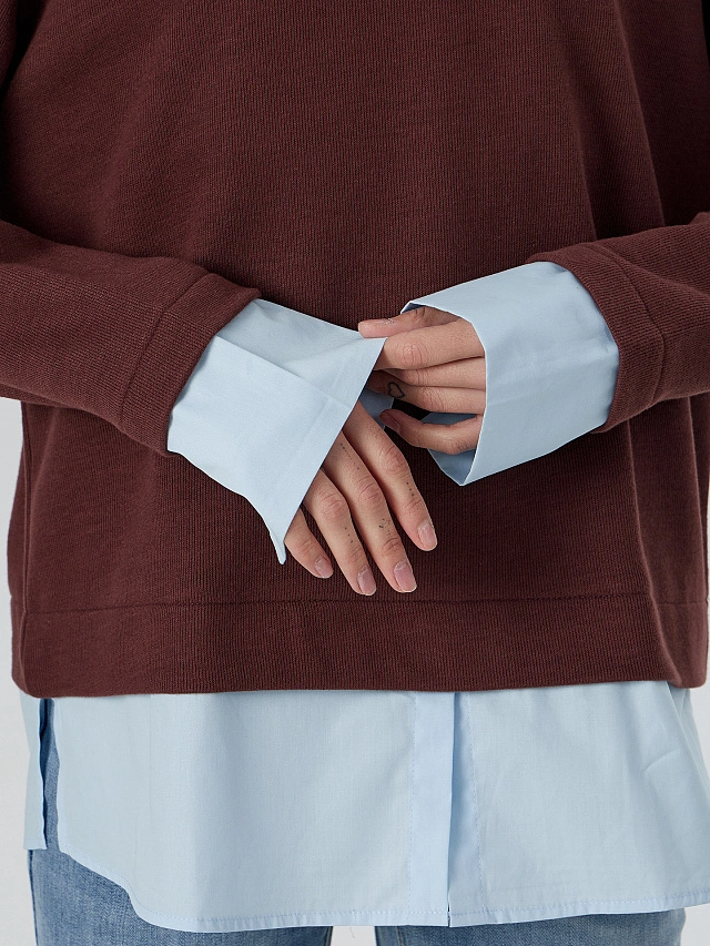 Джемпер женский бордовый - 6