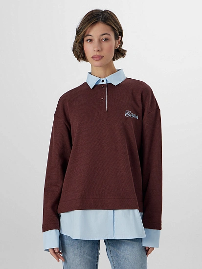 картинка Джемпер женский бордовый от магазина стильной одежды Mark Formelle