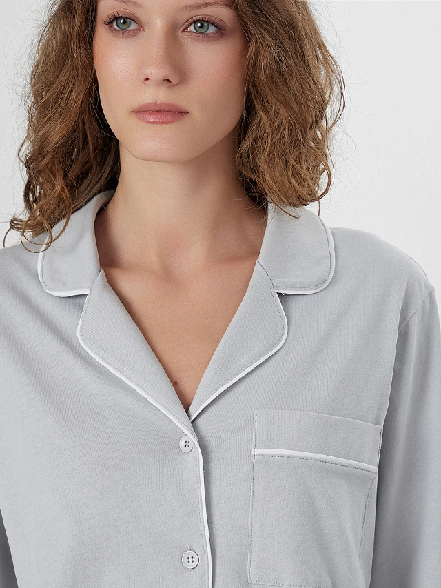 Комплект домашний женский серый - 7