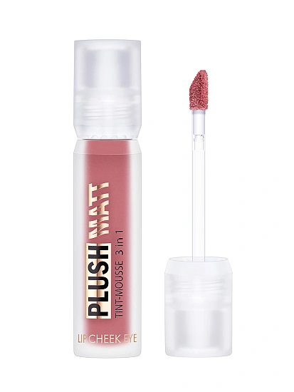 картинка Тинт-мусс 3 в 1 для губ, щек и век LUXVISAGE PLUSH MATT, 302 тон 4811329050098 от магазина стильной одежды Mark Formelle