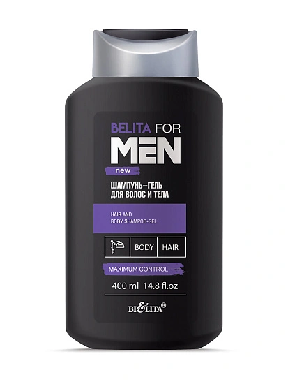 картинка Belita for Men NEW Шампунь-гель для волос и тела 400мл от магазина стильной одежды Mark Formelle