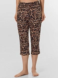 Бриджи домашние женские с леопардовым принтом