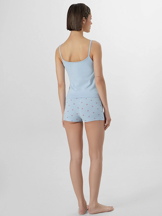 Комплект домашний женский голубой - 3