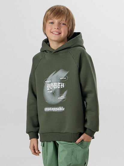 картинка Теплое худи для мальчиков с начесом от магазина одежды для мальчиков от бренда Mark Formelle