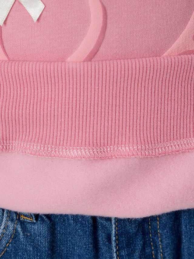 Свитшот для девочек розовый - 7