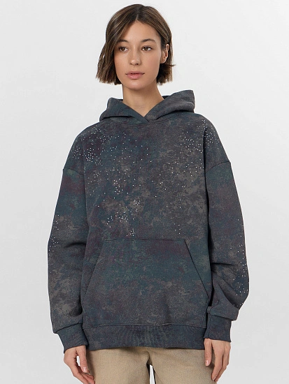 картинка Худи женское серое с потертостями  от магазина стильной одежды Mark Formelle