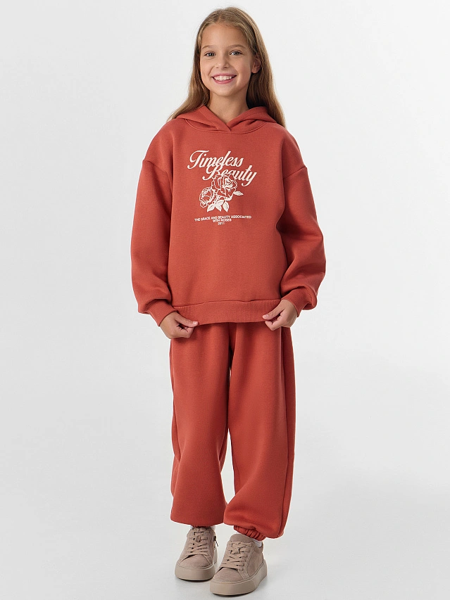 Брюки для девочек оранжевые - 3