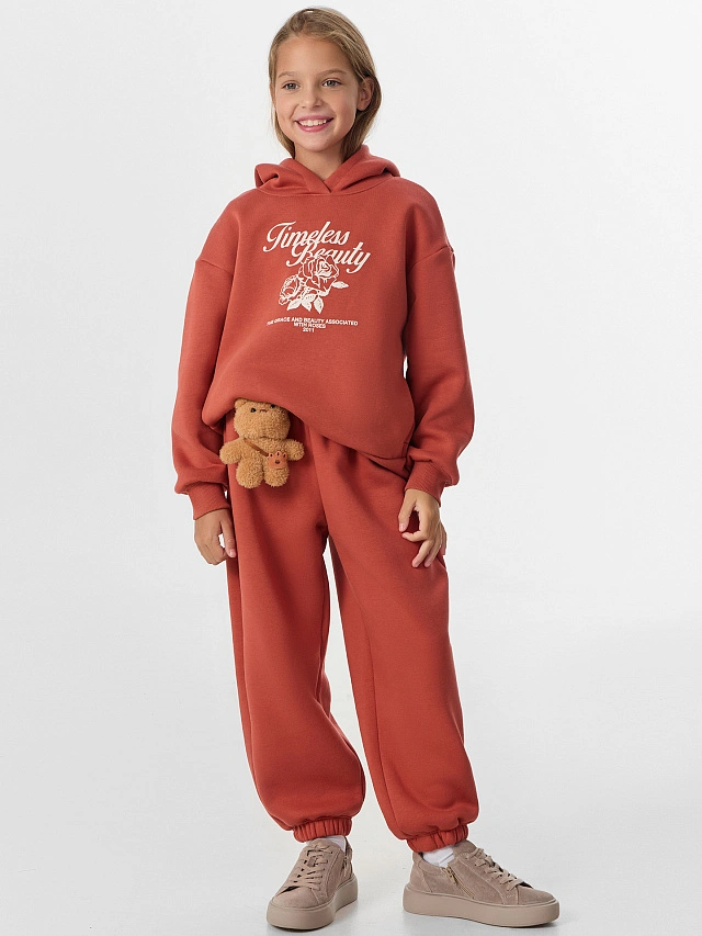 Брюки для девочек оранжевые - 5