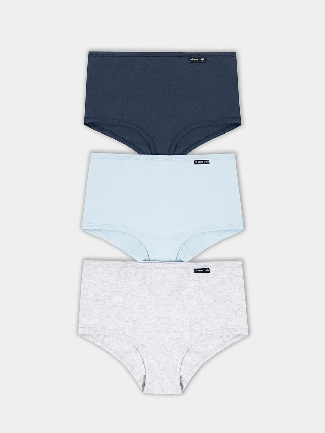 Трусы шорты женские в наборе, 3 шт - 10