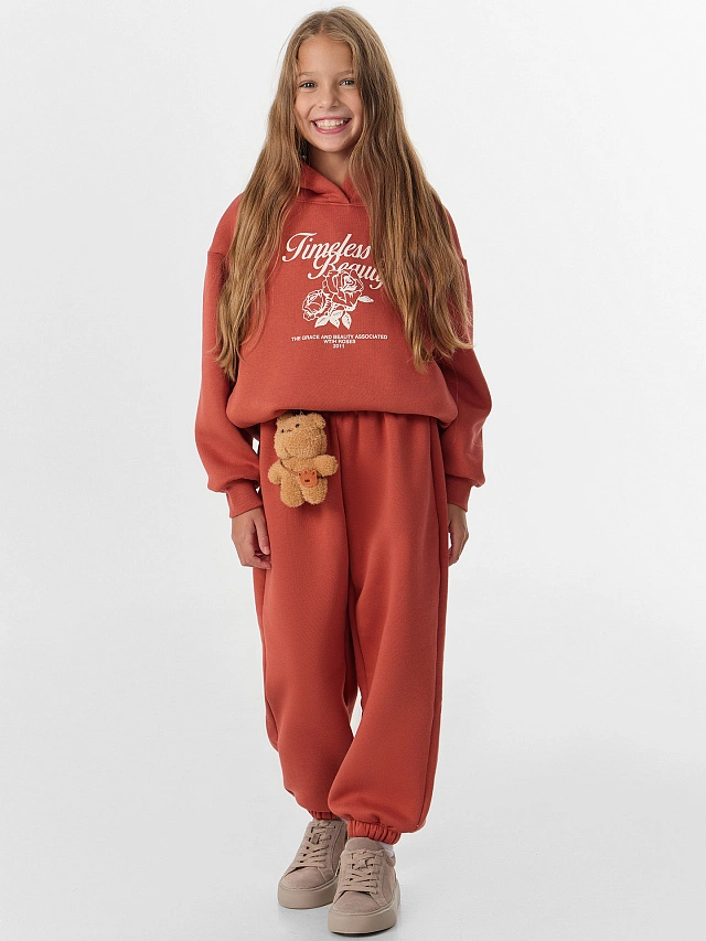 Худи для девочек с надписью "Timeless beauty" - 8