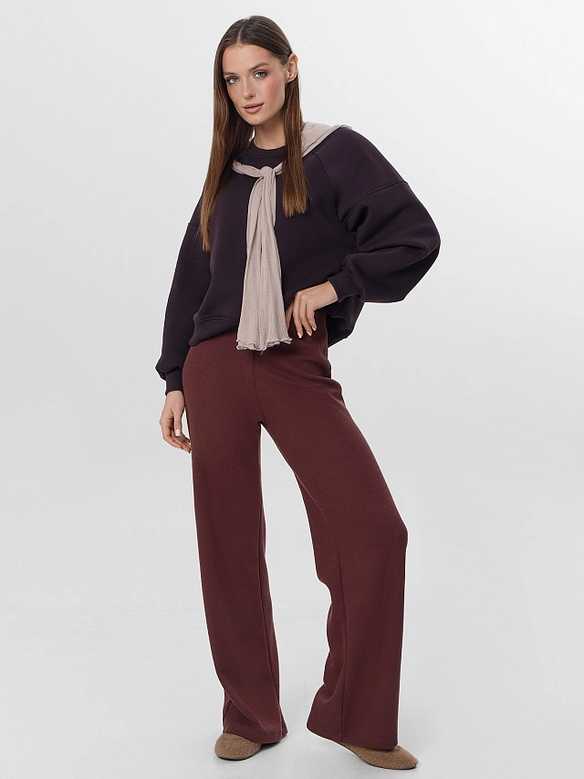 Брюки женские бордовые - 6