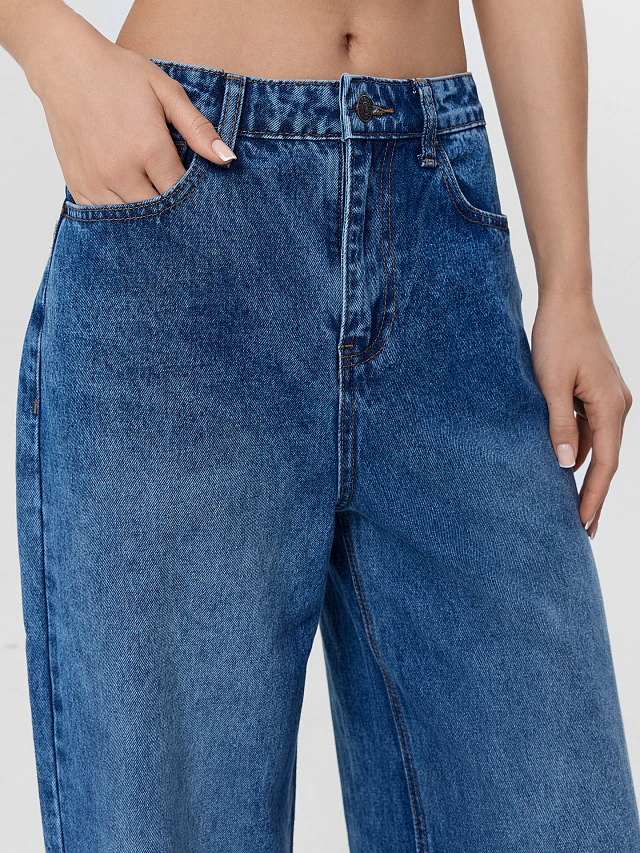 Джинсы женские синие - 6