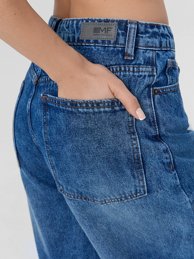Джинсы женские синие - 7
