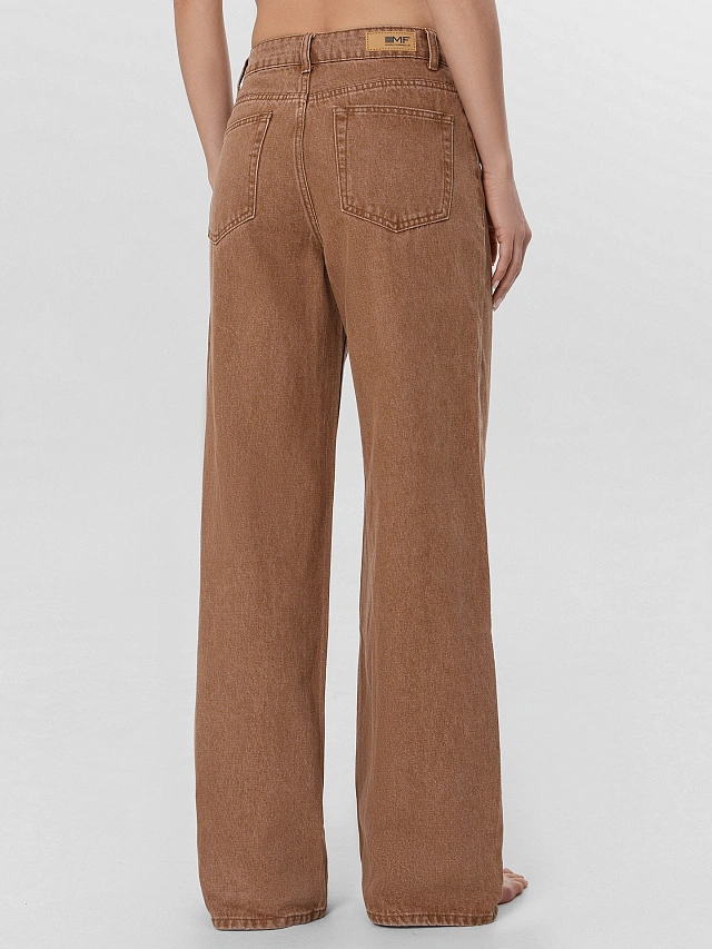 Джинсы женские коричневые - 4