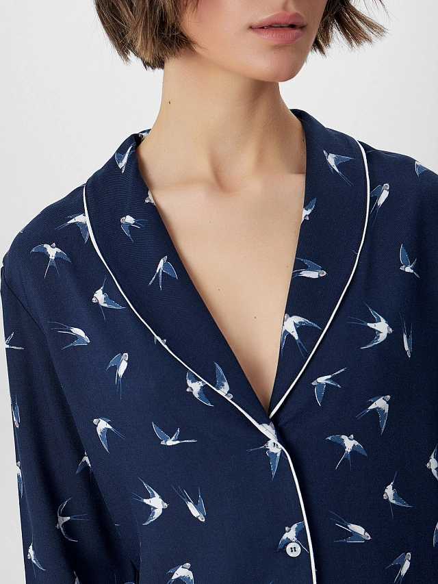 Комплект женский домашний с узором - 5