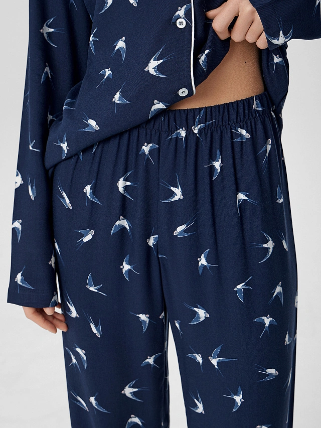 Комплект женский домашний с узором - 6