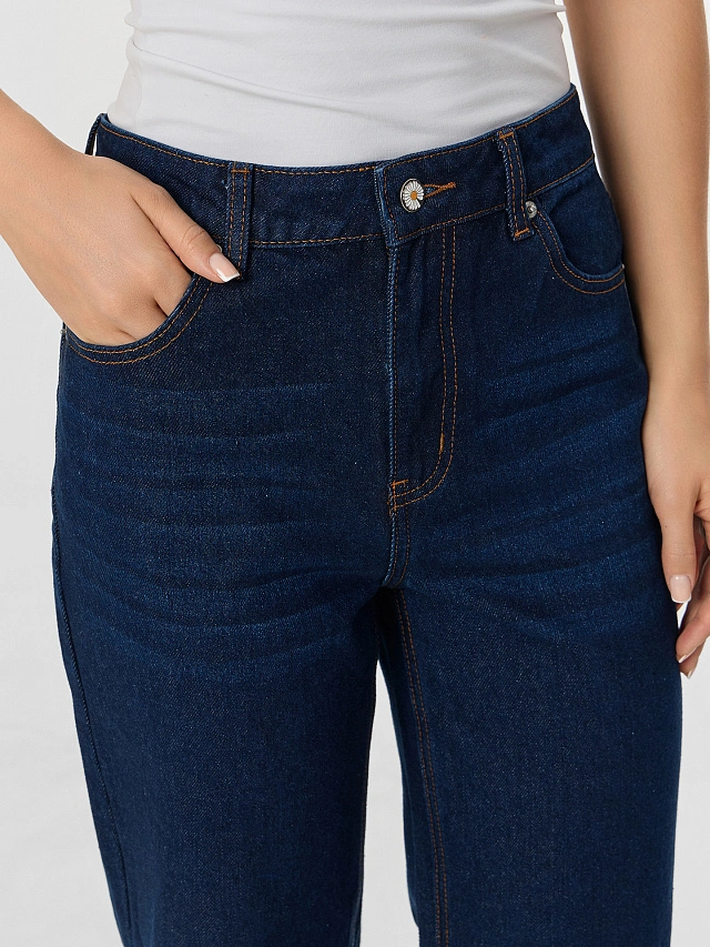 Джинсы женские темно-синие - 6