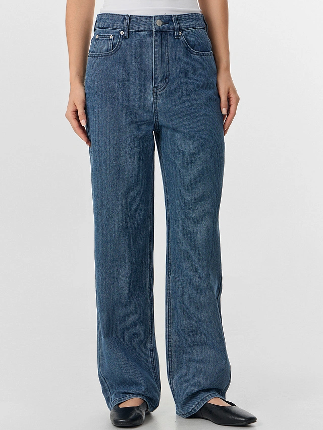 Джинсы женские синие - 11