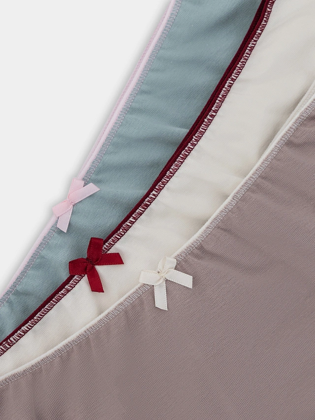 Трусы бразилиана женские в наборе, 3 шт - 2