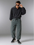 Брюки джоггеры мужские серые с обработкой эйсид
