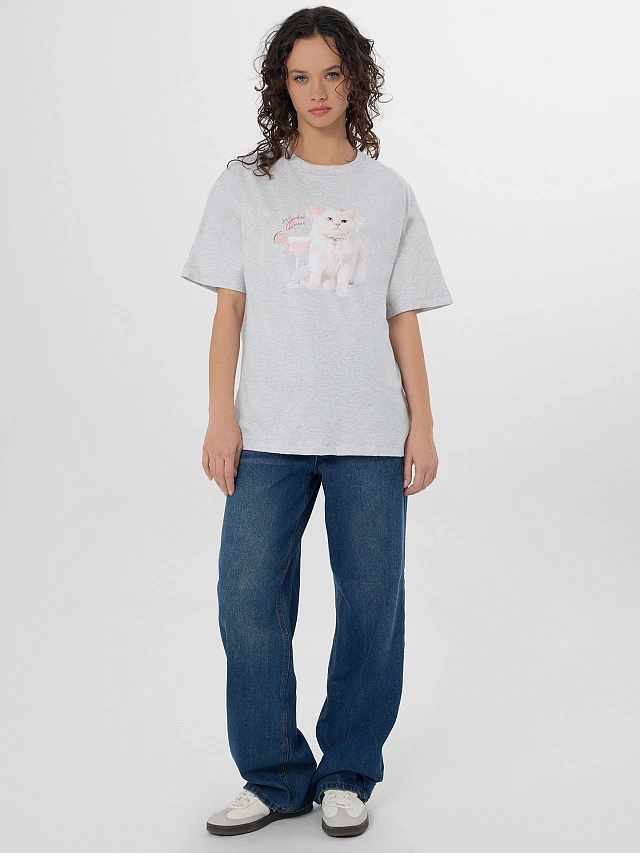 Футболка женская с надписью "Martini Queen" - 4