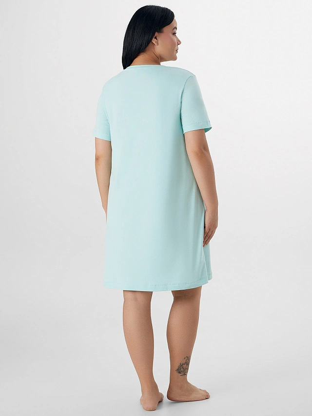 Сорочка ночная женская с принтом - 2