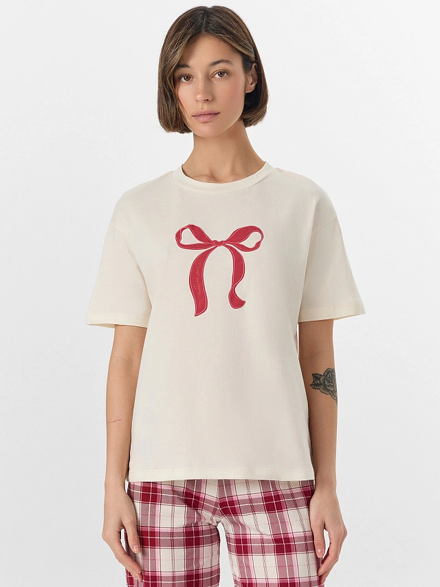 Комплект домашний женский в клетку - 4