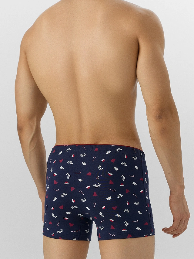 Трусы боксеры мужские с новогодним принтом - 5