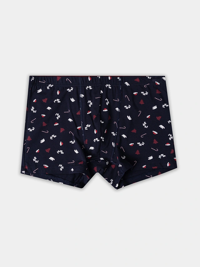 Трусы боксеры мужские с новогодним принтом - 7