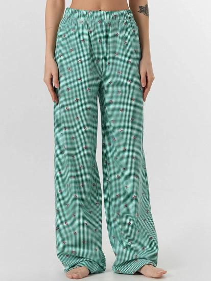 картинка Брюки женские в зеленую клетку от магазина стильной одежды Mark Formelle