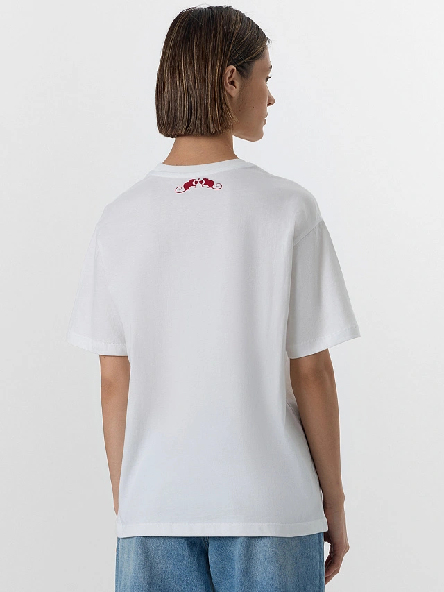 Футболка женская белая с надписью "Besties" - 3