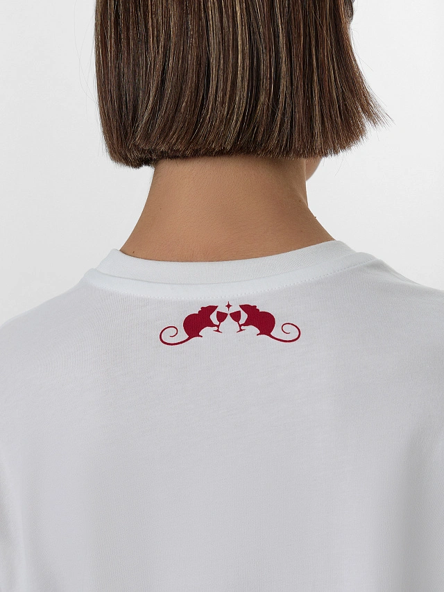 Футболка женская белая с надписью "Besties" - 6