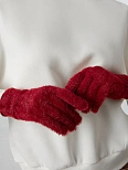 Перчатки женские бордовые