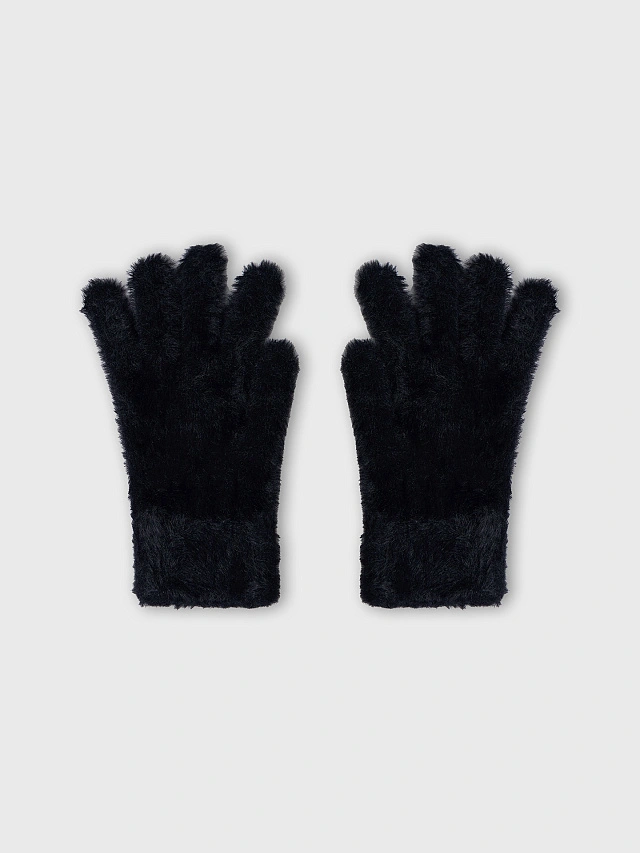 Перчатки женские черные - 6