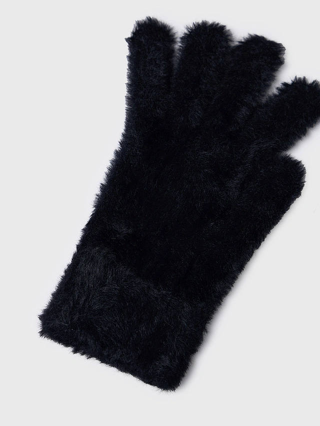 Перчатки женские черные - 7