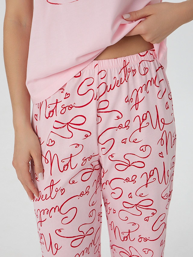 Комплект домашний женский с узором - 6