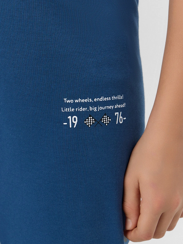 Комплект домашний для мальчиков синий - 7