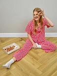 Комплект женский домашний в полоску