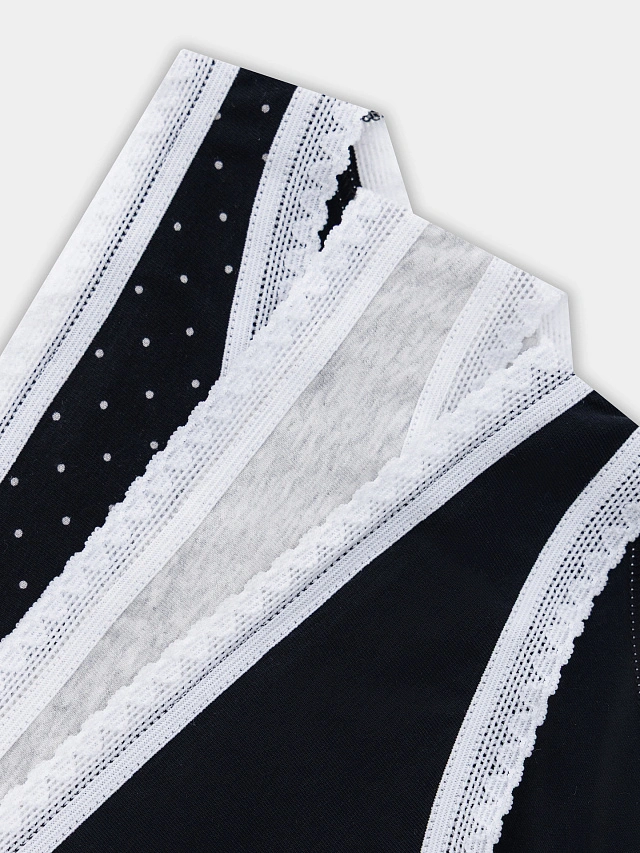 Трусы слипы женские в наборе, 3 шт - 10