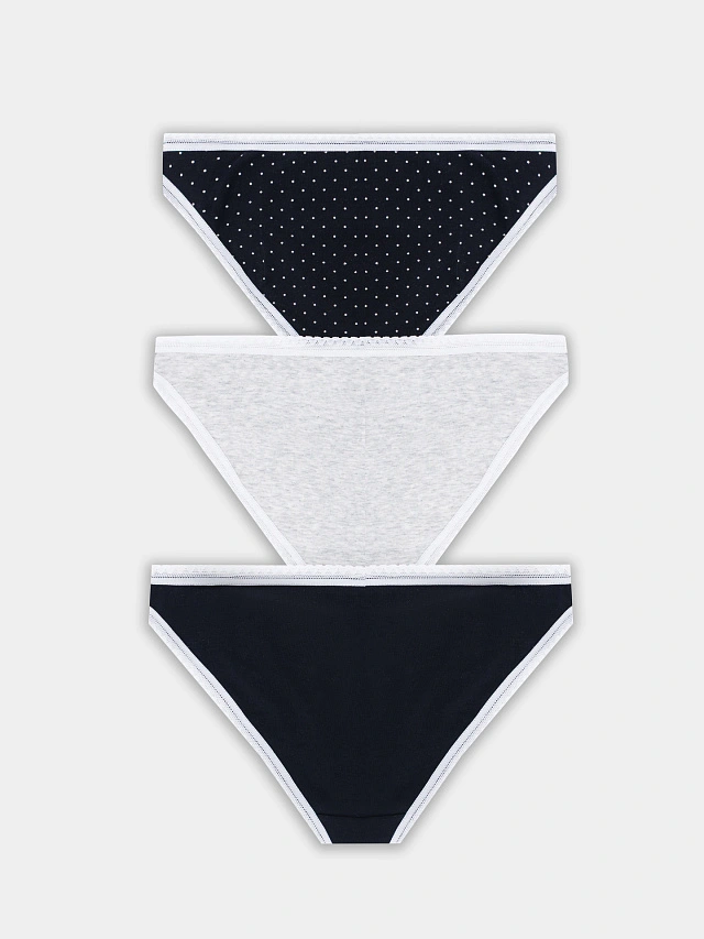 Трусы слипы женские в наборе, 3 шт - 9