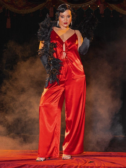 картинка Комплект домашний женский красный от магазина стильной одежды Mark Formelle