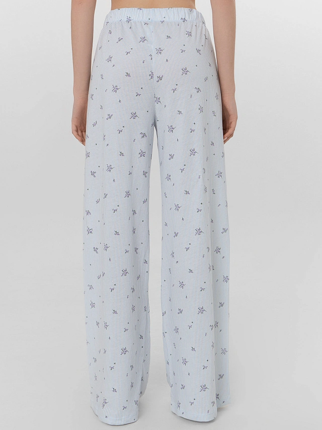 Комплект домашний женский голубой - 5