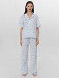 Комплект домашний женский голубой