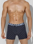 Трусы боксеры мужские серые с узором