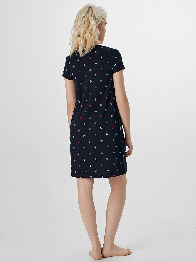 Сорочка ночная женская черная с надписью "Love" - 2