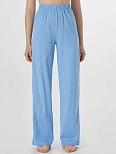 Брюки домашние женские голубые в полоску