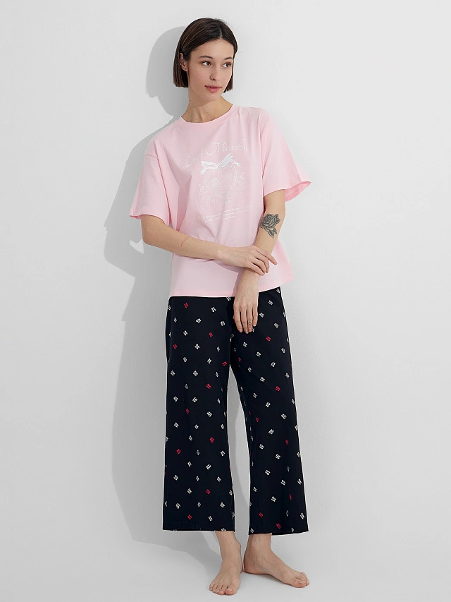 Комплект домашний женский розовый - 6