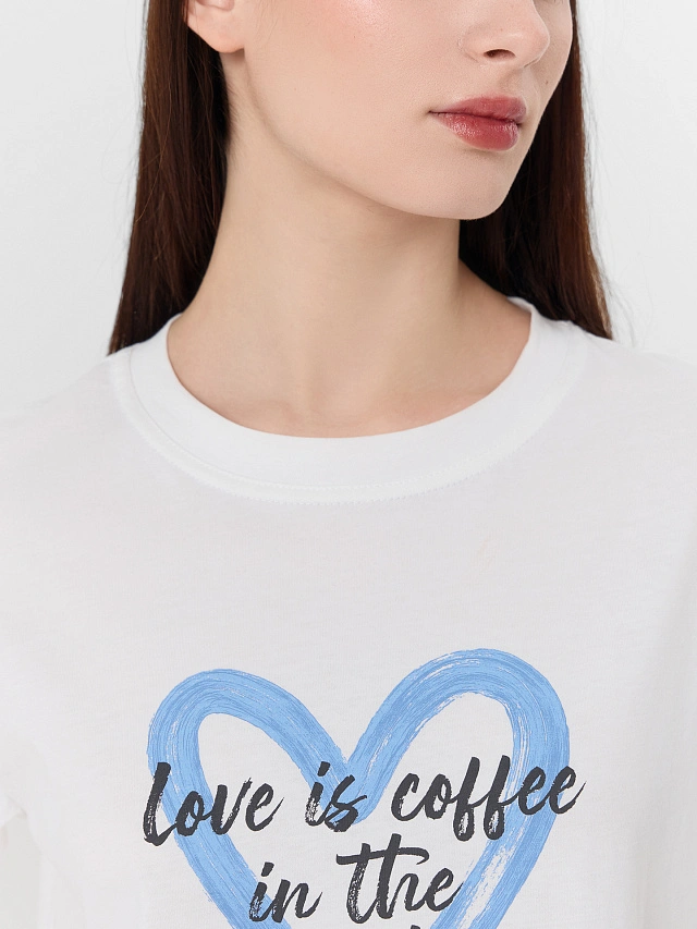 Комплект домашний женский голубой в полоску - 6