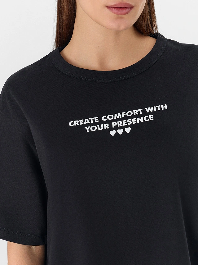 Комплект домашний: футболка и брюки с принтом - 4